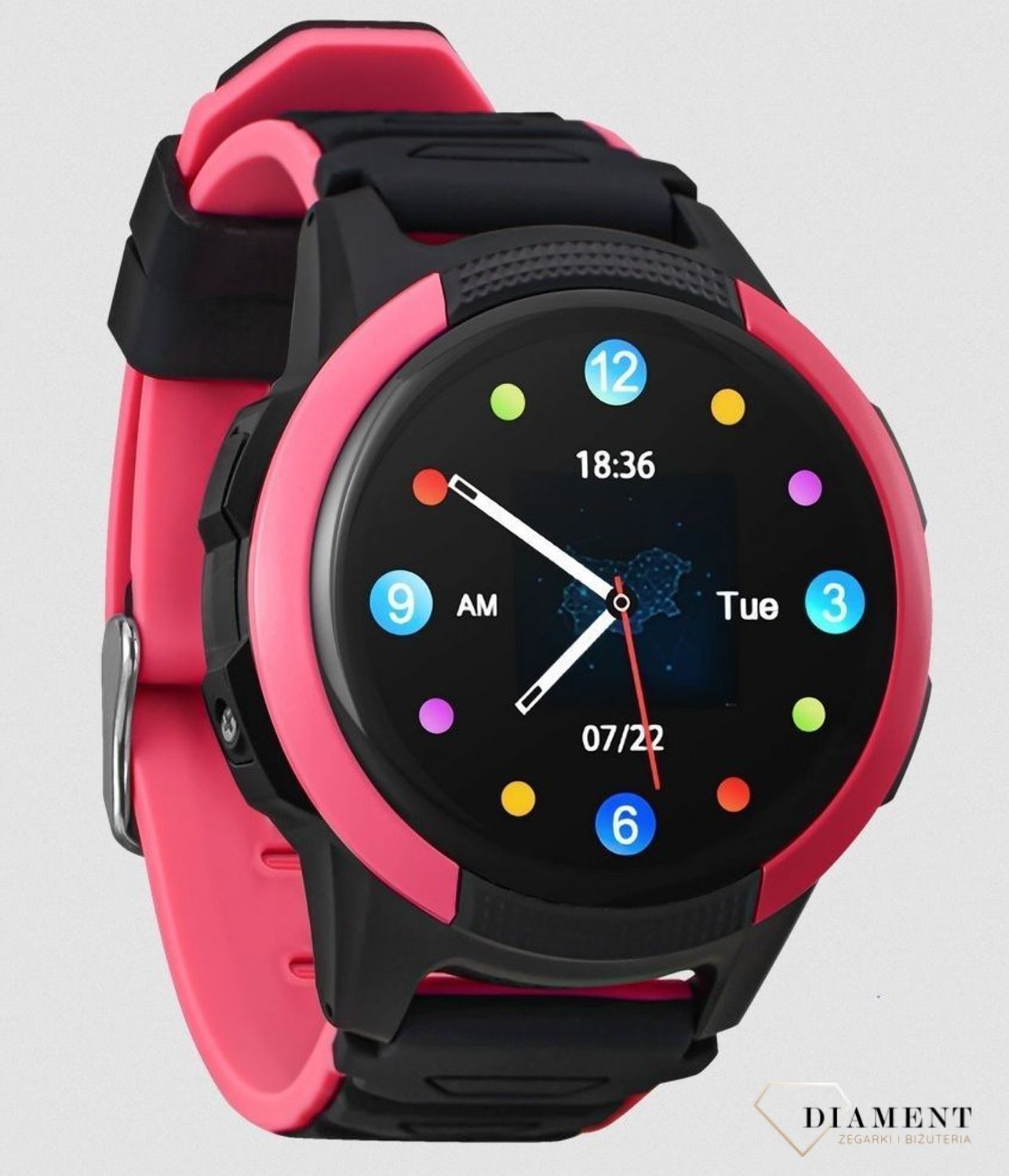 Smartwatch dla dziewcllllzynki Garett Kids Focus 4G RT Różowy (2)-001.jpg